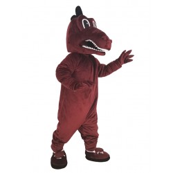 Costume de mascotte d'athlète de dragon rouge Animal