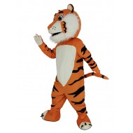 Disfraz de mascota de tigre naranja amigable Animal