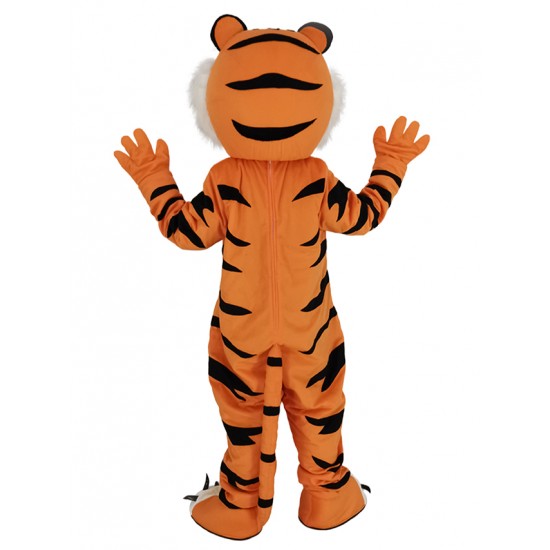 Freundliches Orange Tiger Maskottchen Kostüm Tier