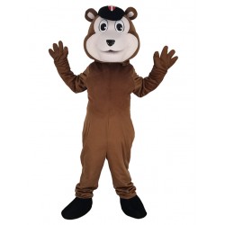 Baseball Brown Bear Mascot Costume Animal