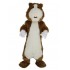 Animal lindo del traje de la mascota del hámster marrón y blanco