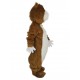 Cute Brown and White Hamster Mascot Costume Animal