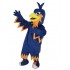 Costume de mascotte de phénix bleu foncé Animal