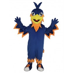 Dark Blue Phoenix Mascot Costume Animal