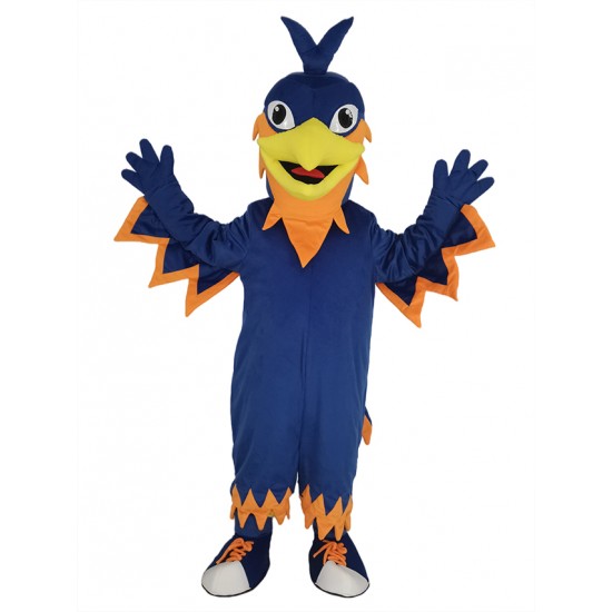 Dark Blue Phoenix Mascot Costume Animal