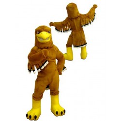 College Fierce Golden Eagle Mascot Costume