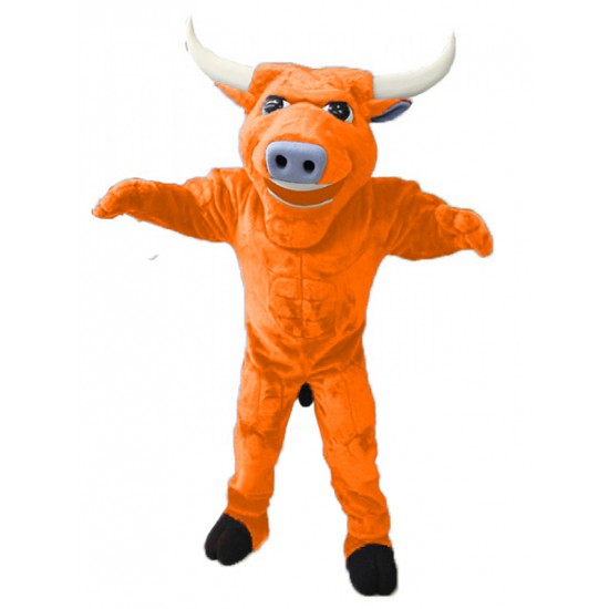 Fuerte naranja Disfraz de Mascota de Toro Animal