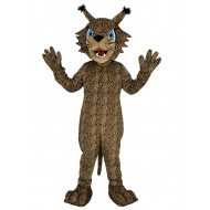 Brown Spotted Bobcat Mascot Costume