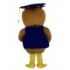 Brown Doctor Owl with Blue Hat Mascot Costume