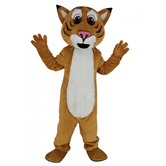 Disfraz de mascota Bobcat Animal con nariz rosada