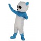 Animal disfraz de mascota panda azul y blanco