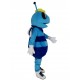 Blue Hornet Bee Mascot Costume Animal