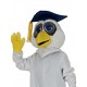 Professor Owl Mascot Costume Animal with Royal Blue Hat