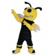 Hummel im schwarzen Jersey Bienen-Maskottchen-Kostüm Tier