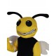 Bumblebee en jersey noir Costume de mascotte d'abeille Animal
