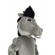 Power Muscles Grey Mustang Horse Mascot Disfraz Animal