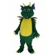Costume de mascotte de dragon vert mignon Animal