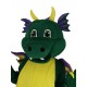 Animal lindo del traje de la mascota del dragón verde