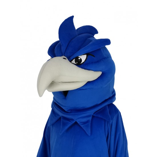 Costume de mascotte de phénix bleu royal animal
