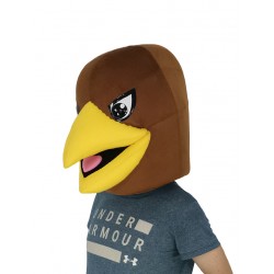 Fierce Brown Eagle Mascot Costume Animal Head Only
