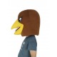 Disfraz de mascota de águila marrón feroz solo cabeza de animal
