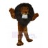 brun Lion mâle Costume de mascotte avec poils bruns Animal