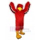 Poilu Aigle Rouge Costume de mascotte avec plume noire Animal