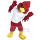 Power Cardinal Bird Mascot Costume with Yellow Beak Animal