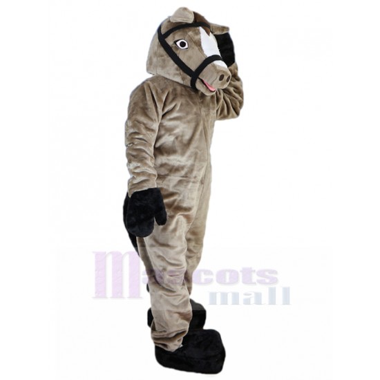 Realistic Grey Donkey Mascot Costume Animal