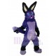 Furry Purple Easter Bunny Rabbit Mascot Costume Animal