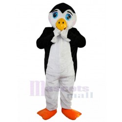Herr Pinguin Maskottchen Kostüm mit blauen Augen Tier
