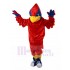 Hideux Oiseau Cardinal costume de mascotte aux yeux noirs Animal