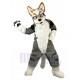 Pelaje largo perro husky gris Disfraz de mascota Animal