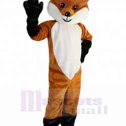 Furry Brown and Black Fox Mascot Costume Animal