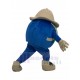 The Earth Globe Mascot Costume with Explorer Suit Cartoon
