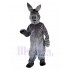 Bête Âne gris Costume de mascotte Animal
