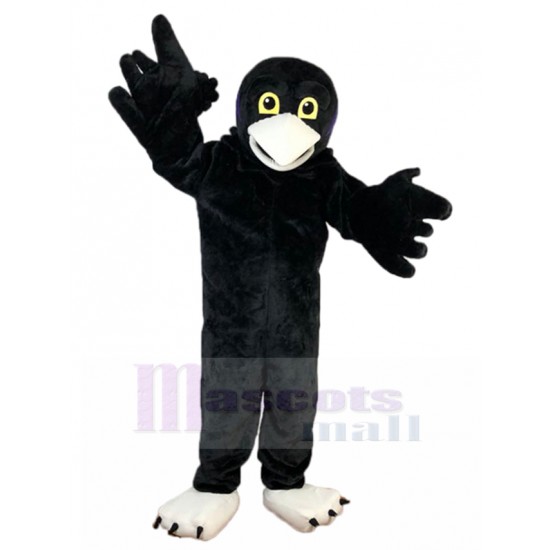 Aguila Negra disfraz de mascota con pico blanco Animal