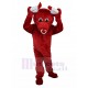 Gemächlich rot Stier Maskottchen Kostüm Tier