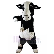 Heiter Schwarz und weiß Milchkuh Maskottchen-Kostüm Tier