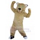 Affable Beige Wild Cat Mascot Costume Animal