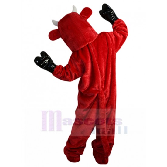Curious Red Calf Bull Mascot Costume Animal