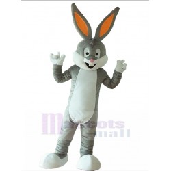 Gray Bugs Bunny Easter Rabbit Mascot Costume Cartoon