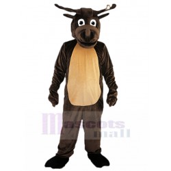Ciervo marrón oscuro Disfraz de mascota Animal