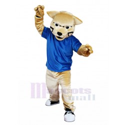 Deporte Gato montés Disfraz de mascota con camisa azul Animal