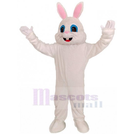 Ostern weißes Kaninchen Maskottchen Kostüm Erwachsene Größe Verrücktes Kleid
