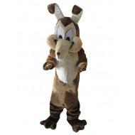 Disfraz de mascota de perro lobo hilarante con animal de orejas largas