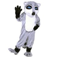 Longue fourrure grise Husky Fox Dog Fursuit Costume de mascotte Animal