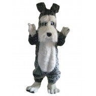 Plushy Grey Terrier Dog Fursuit Disfraz de mascota Animal
