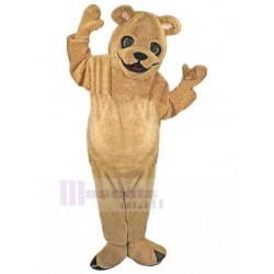 Disfraz de mascota amigable oso marrón Fursuit Animal