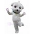Süßes und süßes Karikatur weißes Hundemaskottchen-Kostüm Tier